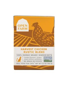 Open Farm Harvest Chicken Rustic Blend Wet Cat Food 5.5 oz