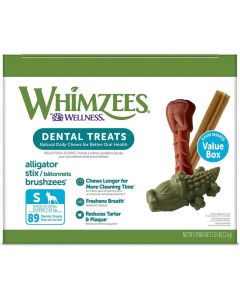 Whimzees Dental Treats for Dogs Value Box Small 89 ct