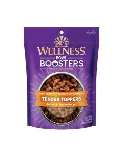 Wellness Bowl Boosters Tender Toppers Turkey & Chicken Recipe for Dogs 8 oz.