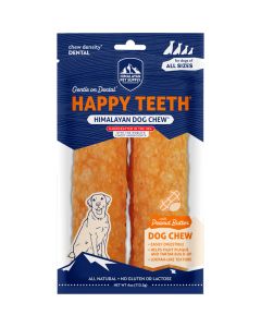 Himalayan Happy Teeth Dog Chew with Peanut Butter 2 pk