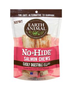 Earth Animal No-Hide Salmon Dog Chew Small 2pk