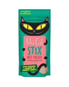 Tiki Cat Stix Wet Treats Chicken & Shrimp in Creamy Gravy 6 pk