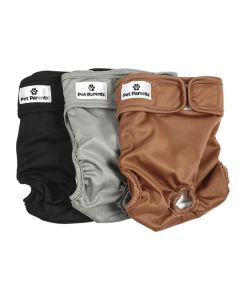 Pet Parents Premium Male & Female Dog Diapers Natural 3pk Medium