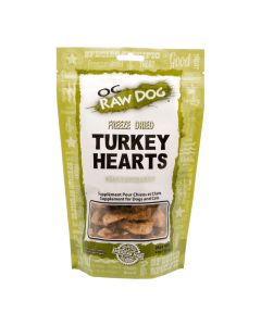 OC Raw Freeze-Dried Turkey Hearts Dog Treats 4oz Bag
