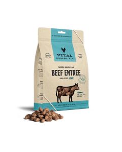 Vital Essentials Freeze-Dried Raw Beef Entree Dog Food Nibs 14 oz.