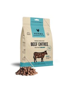 Vital Essentials Freeze-Dried Raw Beef Entree Dog Food Mini Nibs 14 oz.