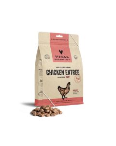 Vital Essentials Freeze-Dried Raw Chicken Entree Dog Food Nibs 14 oz.