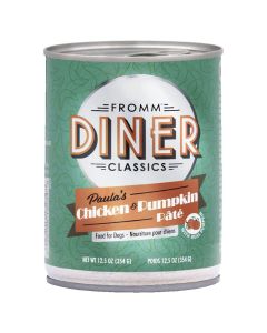 Fromm Diner Classis Paula's Chicken & Pumpkin Pate Canned Dog Food 12.5 oz.