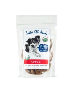 Suzie's CBD Hearts Apple Treats for Dogs 7 oz.