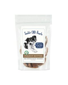 Suzie's CBD Hearts Peanut Butter Dog Treats 7 oz.