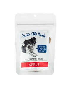 Suzie's CBD Hearts Apple Treats for Dogs 2 oz.