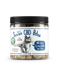 Suzie's CBD Bites for Cats Chicken & Tuna 2.5 oz.