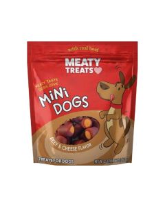 Meaty Treats Mini Dogs Beef & Cheese Flavor Treats for Dogs 25 oz.