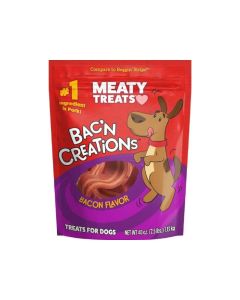Meaty Treats Bac'n Creations Bacon Dog Treats 40 oz.