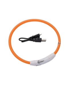 Coastal Orange USB Light-Up Neck Ring 24"