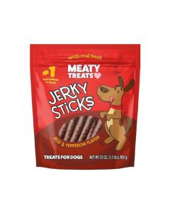 Meaty Treats Jerky Sticks Beef & Pepperoni Flavor Dog Treats 22.5 oz.