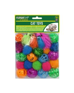 Multipet Cat Toy Value Pack 24ct