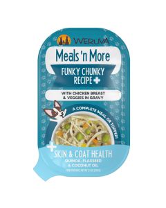 Weruva Funky Chunky Plus Meals'n More Chicken Breast & Veggies in Gravy 3.5oz