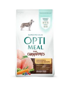 Optimeal for Carnivores Grain Free Chicken & Veggies Recipe Adult All Breeds 3.3 lbs