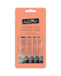 Fussie Cat Sardine with Chicken Purée 4pk