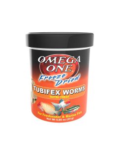 Omega One Freeze Dried Tubifex Worms Nutri-Treat 0.85 oz
