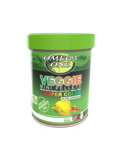 Omega One Mini Slow-Sinking Veggie Pellets + Super Color 1.8 oz