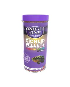 Omega One Medium Floating Cichlid Pellets + Super Color 6.5 oz