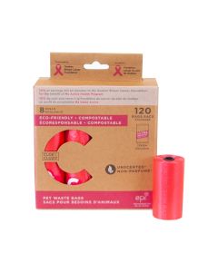 CLOEeCLUZO Pink Pet Waste Bags Unscented Scent 120ct