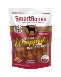 SmartBones Sticks Wrapped with Real Chicken Dog Treats 8 Sticks