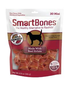 SmartBones Made with Real Sirloin Mini Dog Treats 30 count