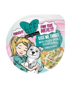 Weruva B.F.F. Fun Size Meal Kiss Me Thrice Chicken, Veggies, Rice 2.75oz