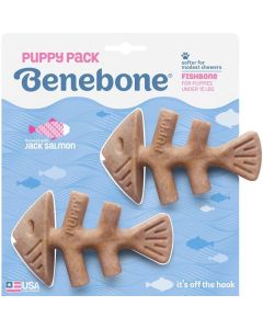 Benebone Puppy Pack Fishbone Dog Chew Toy 2 Pack