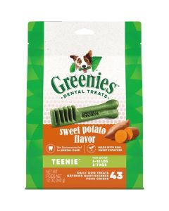 Greenies Dental Treats Sweet Potato Flavor for Dogs 12oz. Teenie 43 ct