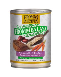Fromm Family Frommbalaya Pork, Vegetable & Rice Stew Canned Dog Food 12.5 oz.