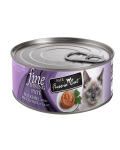 Fussie Cat Fine Dining Mackerel & Beef Pate 2.8oz