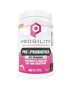 Nootie Progility Soft Chew Supplements Pre & Probiotics with Enzymes 90ct