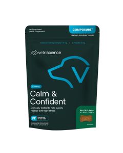 VetriScience Composure Calming Supplements for Dogs 45ct Bacon Flavor Chews