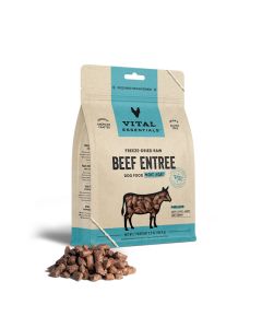 Vital Essentials Freeze-Dried Raw Beef Entree Dog Food Mini Nibs 5.5 oz