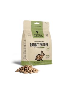 Vital Essentials Freeze-Dried Raw Rabbit Entree Dog Food Mini Nibs 5.5 oz.