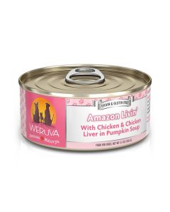 WERUVA Classic Amazon Livin' with Chicken and Chicken Liver in Pumpkin Soup Dog Food 5.5 oz.