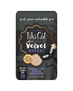 Tiki Cat After Dark Velvet Mousse Chicken and Duck in Chicken Broth 2.8oz
