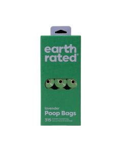 Earth Rated Poop Bags 315 ct Refill Bags, 21 rolls Lavender Scented