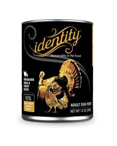 Identity 95% Free-Range Quail & Turkey Recipe Adult Dog Food 13 oz.