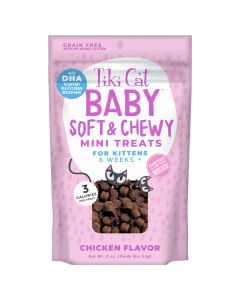 Tiki Cat Baby Soft & Chewy Mini Treats Chicken Flavor 2 oz