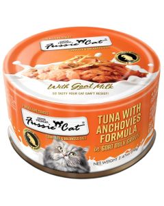 Fussie Cat Tuna with Anchovies in Goat Milk Gravy 2.47 oz.