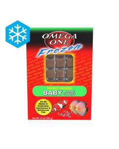 Omega One Frozen Baby Brine Shrimp Fish Food 3.5 oz