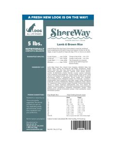 ShoreWay Lamb & Brown Rice Dry Dog Food 5 lbs.