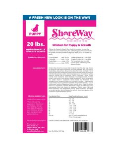 ShoreWay Chicken for Puppy & Growth Dry Dog Food 20 lbs.
