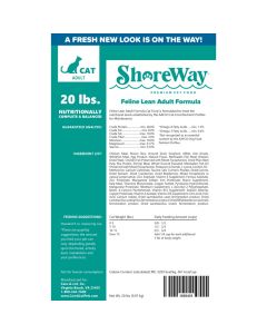 ShoreWay Feline Lean Adult Formula Dry Cat Food 20 lbs.