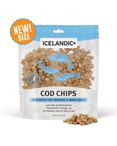 Icelandic+ Cod Mini Fish Chips For Training & Small Dogs 9oz.